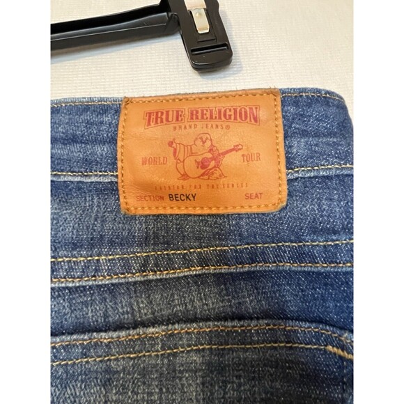 True Religion Becky Bootcut Jean Women Sz 27 Flap Poc Stretch Y21K - Picture 6 of 13